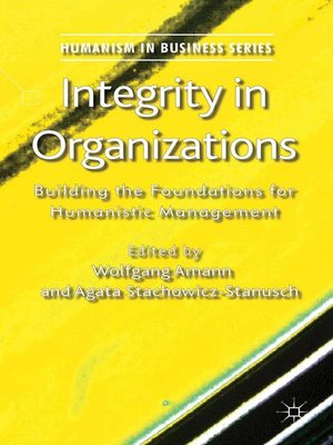 cover image of Integrity in Organizations